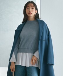 ２３区 ニジュウサンク 秋冬春 レディース 用 シフォン フリル の 可愛い セーター 38 23区 - 未使用 23SS 23区 ニジュウサンク コットン フリル
