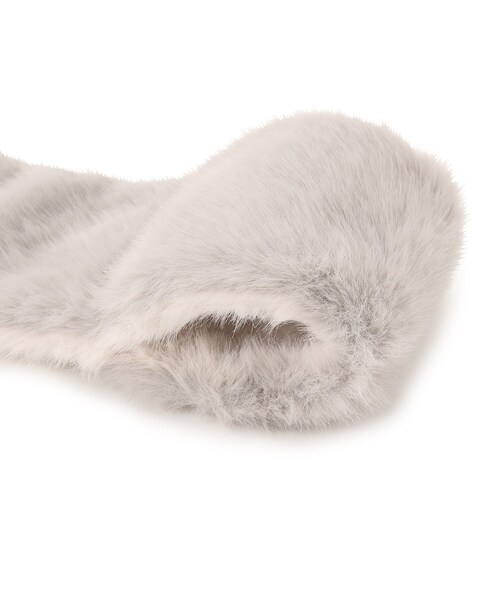 SHOO・LA・RUE(シューラルー)の「◆リバーシブルループ差し込みファーマフラー(ストール/ショール・レディース・ライトグレー系4/ブラウン系その他6/アイボリー系4・00)」の11枚目の写真