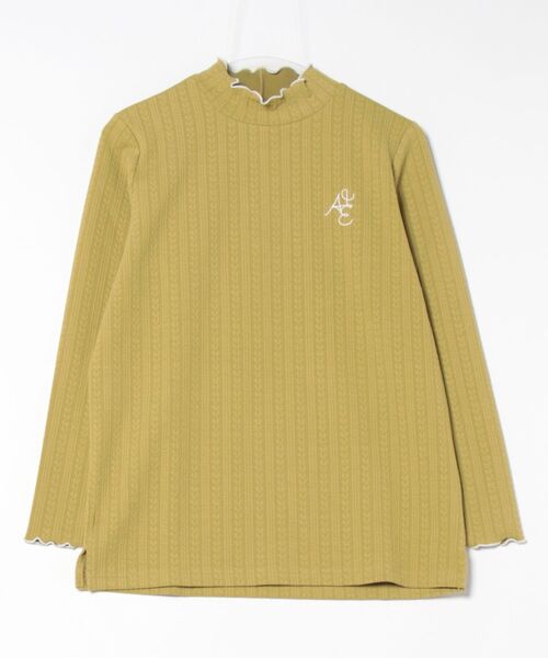 BELLUNA PLUS(ベルーナ)の「<E/A>配色使いジャカードプルオーバー(Tシャツ/カットソー・レディース・アイボリー/ライトグリーン系/ネイビー・MEDIUM/LARGE/X-LARGE)」の3枚目の写真
