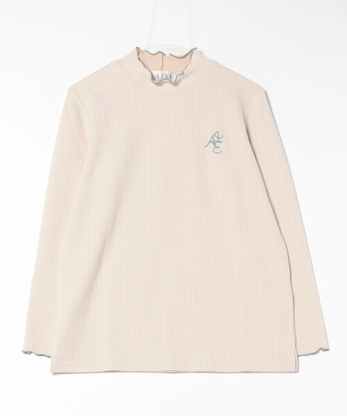 BELLUNA PLUS(ベルーナ)の「<E/A>配色使いジャカードプルオーバー(Tシャツ/カットソー・レディース・アイボリー/ライトグリーン系/ネイビー・MEDIUM/LARGE/X-LARGE)」の2枚目の写真