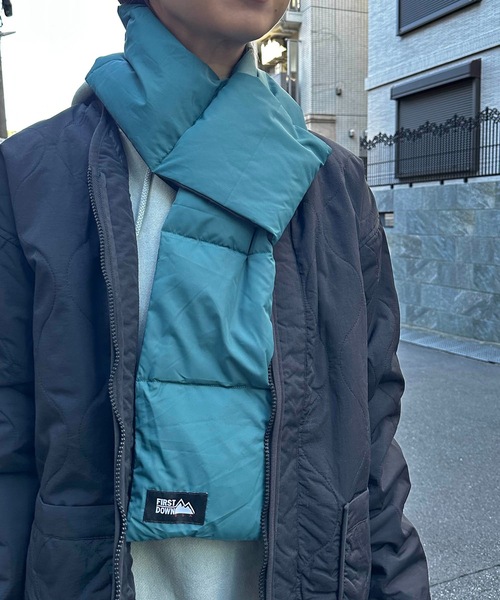 FIRST DOWN(ファーストダウン)の「FIRST DOWN USA / FDUSA FDUSA REVERSIBLE DOWN MUFFLER / F742005(マフラー・レディース・ターコイズブルー/ブラック/ラベンダー/ネイビー・FREE)」の13枚目の写真