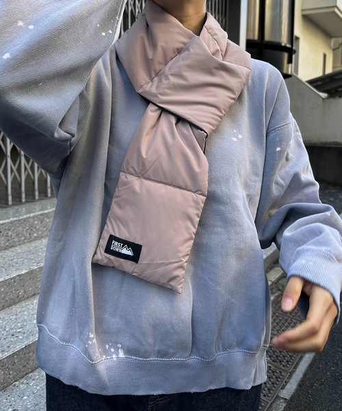 FIRST DOWN(ファーストダウン)の「FIRST DOWN USA / FDUSA FDUSA REVERSIBLE DOWN MUFFLER / F742005(マフラー・レディース・ターコイズブルー/ブラック/ラベンダー/ネイビー・FREE)」の14枚目の写真