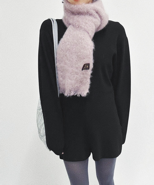 美品*SKIN × EDIT. FOR LULU/レザーナップサック　BLACK edit for lulu skin コラボ ナップサック ヴィーガンレザー