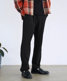 ウール調ワンタックテーパードパンツ スラックス