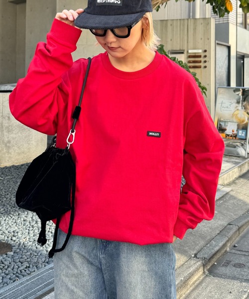 CIAOPANIC TYPY（チャオパニックティピー）の「【ユニセックス】ヘビーコットンビックシルエットスウェットボックスロゴロンTEE（Tシャツ/カットソー・メンズ・レッド/ホワイト/ライトグレー/ブラック・MEDIUM/LARGE）」の11枚目の写真