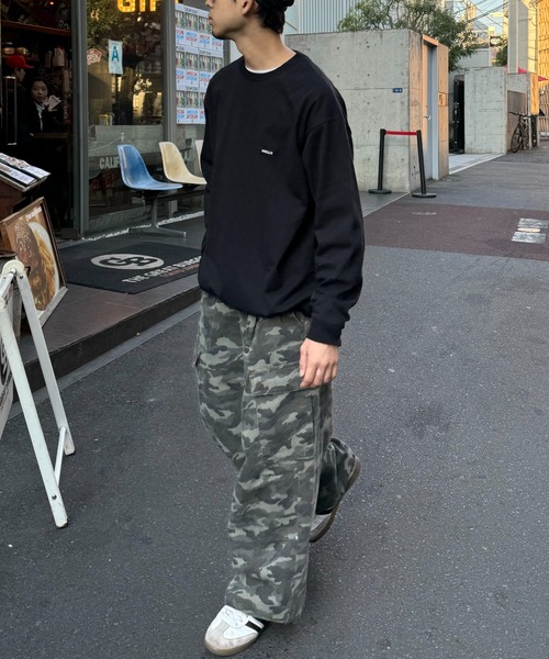 CIAOPANIC TYPY（チャオパニックティピー）の「【ユニセックス】ヘビーコットンビックシルエットスウェットボックスロゴロンTEE（Tシャツ/カットソー・メンズ・レッド/ホワイト/ライトグレー/ブラック・MEDIUM/LARGE）」の17枚目の写真