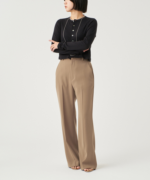 IENA LA BOUCLE（イエナラブークル）の「IENA LA BOUCLE デイリースラックス（スラックス・レディース・ネイビー/イエロー/ベージュ・34/36/38/40）」の14枚目の写真