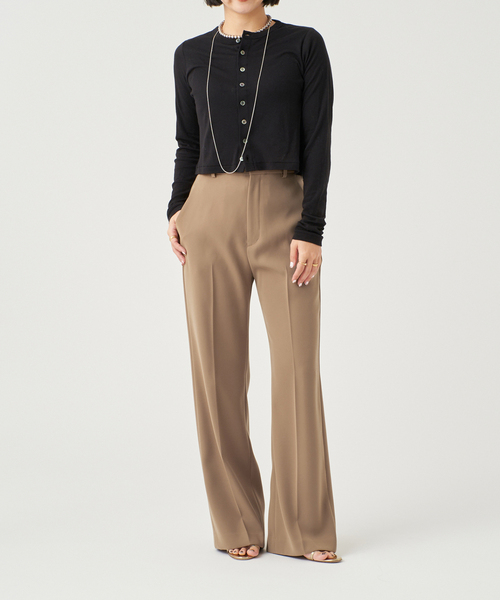 IENA LA BOUCLE（イエナラブークル）の「IENA LA BOUCLE デイリースラックス（スラックス・レディース・ネイビー/イエロー/ベージュ・34/36/38/40）」の11枚目の写真