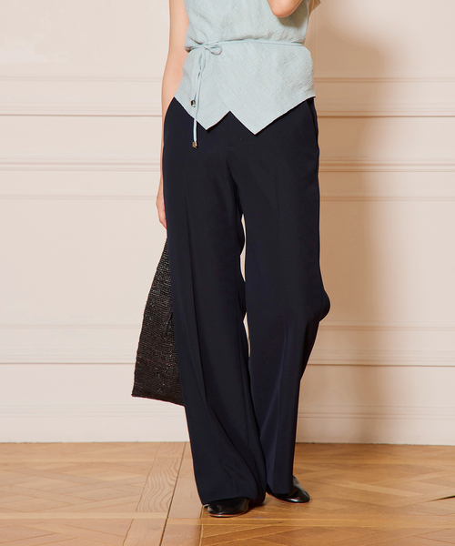 IENA LA BOUCLE（イエナラブークル）の「IENA LA BOUCLE デイリースラックス（スラックス・レディース・ネイビー/イエロー/ベージュ・34/36/38/40）」の5枚目の写真