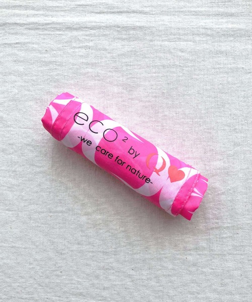 Q（キュー）の「モノグラムエコバッグ（エコバッグ/サブバッグ・レディース・ライトグレー/ピンク・ONE SIZE）」の13枚目の写真