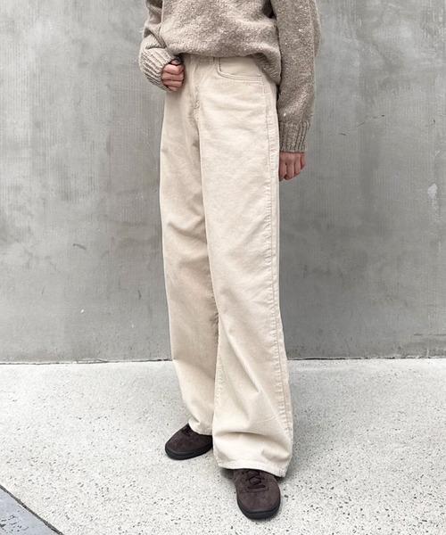 ★stone コーデュロイカーゴパンツ ベージュホワイト 28★ STONE ISLAND(ストーンアイランド)ガーメントダイコットンコーデュロイ