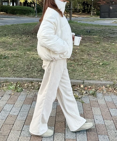 LE MORE（リモア）の「コーデュロイワイドストレートパンツ（その他パンツ・レディース・アイボリー/ブラウン・FREE）」の13枚目の写真