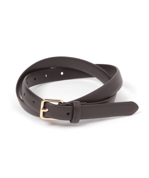GLOBAL WORK(グローバルワーク)の「シンプルベルト/250475(ベルト・レディース・ダークブラウン/ブラック・ONE SIZE)」の1枚目の写真