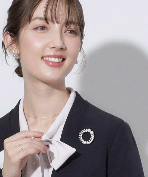 couture brooch(クチュールブローチ)の「◆サークルパール調ブローチ(ブローチ/コサージュ・レディース・シルバー/ゴールド・00)」の6枚目の写真