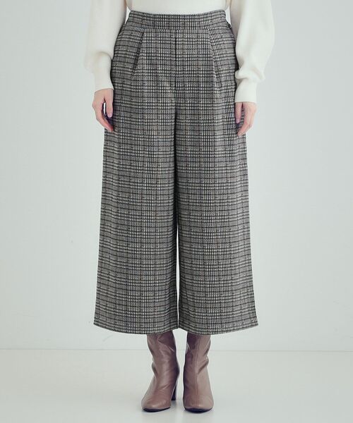 DRESKIP（ドレスキップ）の「【S-LL】あったか裏起毛クロップドワイドパンツ（その他パンツ・レディース・チャコールグレー/ベージュ系1/ブラック・01/02/03/04）」の16枚目の写真