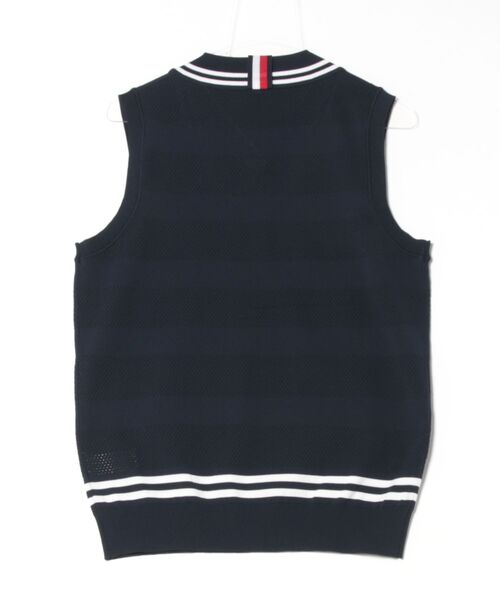 トミー ヒルフィガー ゴルフ　  GOLF　シャドーストライプ クリケットニットベスト TOMMY HILFIGER GOLF（トミー ヒルフィガー ゴルフ）の「ｼｬﾄﾞｰｽﾄﾗｲﾌﾟ
