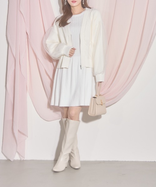 パーカー 「ZOZO限定」ソフトチュールジップパーカー レディース tocco closet パーカー 「ZOZO限定」ソフトチュールジップ