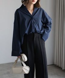 ロールアップスリーブスキッパーシャツ