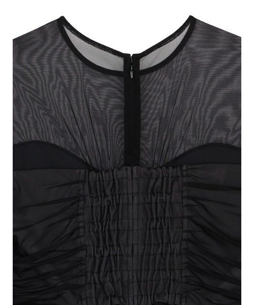 Ameri(アメリ)の「CHARMING TULLE LAYERED SET UP DRESS(パンツドレス・レディース・ピンク/ブラック・SMALL/MEDIUM)」の20枚目の写真