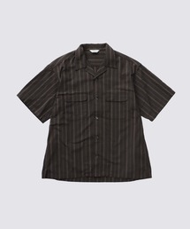 OGANIC STRIPE S/S SHIRT / 半袖オープンカラーシャツ