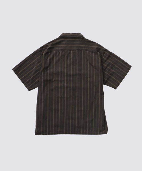 FIDELITY(フィデリティ)の「OGANIC STRIPE S/S SHIRT / 半袖オープンカラーシャツ(シャツ/ブラウス・メンズ・アイボリー/チャコール・MEDIUM/LARGE)」の10枚目の写真