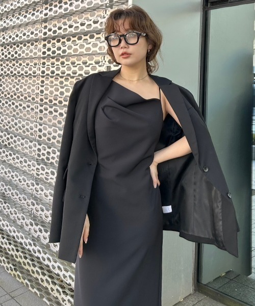 SNIDEL（スナイデル）の「バリエテーラードジャケット（テーラードジャケット・レディース・ブラック/ライトベージュ/オリーブ・FREE）」の17枚目の写真