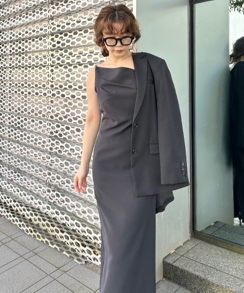 SNIDEL（スナイデル）の「バリエテーラードジャケット（テーラードジャケット・レディース・ブラック/ライトベージュ/オリーブ・FREE）」の18枚目の写真