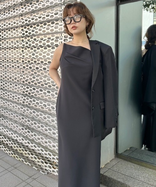 SNIDEL（スナイデル）の「バリエテーラードジャケット（テーラードジャケット・レディース・ブラック/ライトベージュ/オリーブ・FREE）」の19枚目の写真