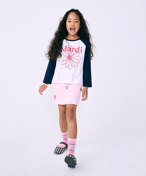 ※12/29～1/7配送不可　Mardi Mercredi ミニPTSKT Mardi Mercredi（マルディメクルディ） tシャツ KIDS TSHIRT TRIPLE