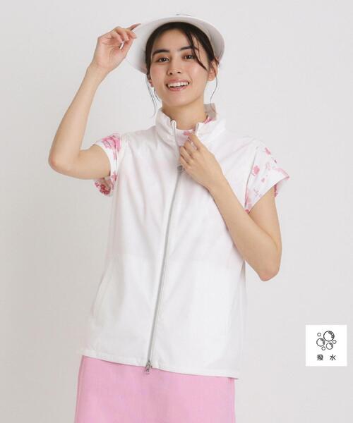 セール】撥水加工 ロゴチェックジップアップベスト（ベスト）｜adabat