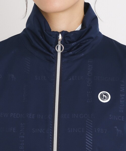 adabat（アダバット）の「撥水加工 ロゴチェックジップアップベスト（ベスト・レディース・ネイビー/ホワイト・38/40/42）」の17枚目の写真