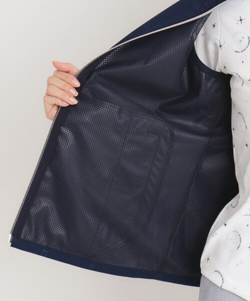 adabat（アダバット）の「撥水加工 ロゴチェックジップアップベスト（ベスト・レディース・ネイビー/ホワイト・38/40/42）」の21枚目の写真