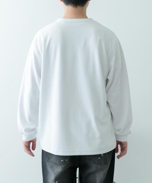 ITEMS URBANRESEARCH(アイテムズ アーバンリサーチ)の「『速乾/イージーケア/UVカット』高機能ポンチロングスリーブカットソー(Tシャツ/カットソー・メンズ・ブラック/ベージュ/ホワイト・MEDIUM/LARGE)」の11枚目の写真