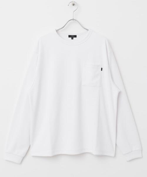 ITEMS URBANRESEARCH(アイテムズ アーバンリサーチ)の「『速乾/イージーケア/UVカット』高機能ポンチロングスリーブカットソー(Tシャツ/カットソー・メンズ・ブラック/ベージュ/ホワイト・MEDIUM/LARGE)」の12枚目の写真