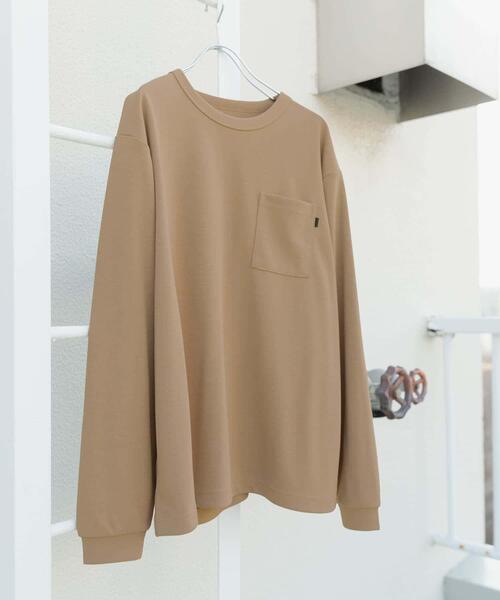 ITEMS URBANRESEARCH(アイテムズ アーバンリサーチ)の「『速乾/イージーケア/UVカット』高機能ポンチロングスリーブカットソー(Tシャツ/カットソー・メンズ・ブラック/ベージュ/ホワイト・MEDIUM/LARGE)」の14枚目の写真