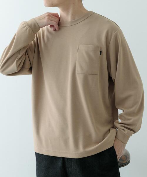 ITEMS URBANRESEARCH(アイテムズ アーバンリサーチ)の「『速乾/イージーケア/UVカット』高機能ポンチロングスリーブカットソー(Tシャツ/カットソー・メンズ・ブラック/ベージュ/ホワイト・MEDIUM/LARGE)」の18枚目の写真