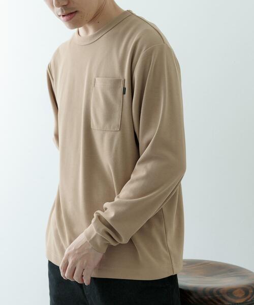 ITEMS URBANRESEARCH(アイテムズ アーバンリサーチ)の「『速乾/イージーケア/UVカット』高機能ポンチロングスリーブカットソー(Tシャツ/カットソー・メンズ・ブラック/ベージュ/ホワイト・MEDIUM/LARGE)」の19枚目の写真