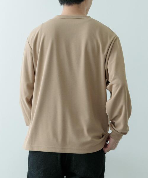 ITEMS URBANRESEARCH(アイテムズ アーバンリサーチ)の「『速乾/イージーケア/UVカット』高機能ポンチロングスリーブカットソー(Tシャツ/カットソー・メンズ・ブラック/ベージュ/ホワイト・MEDIUM/LARGE)」の20枚目の写真