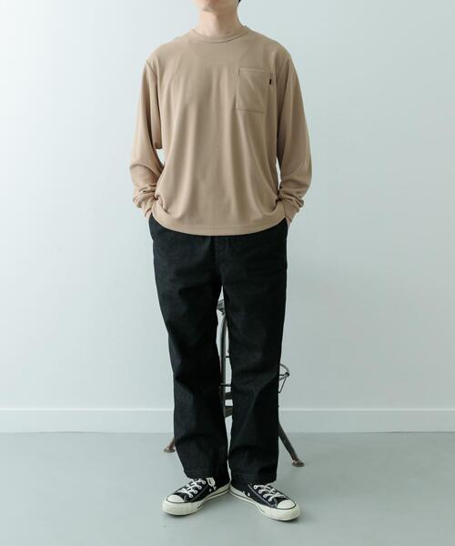 ITEMS URBANRESEARCH(アイテムズ アーバンリサーチ)の「『速乾/イージーケア/UVカット』高機能ポンチロングスリーブカットソー(Tシャツ/カットソー・メンズ・ブラック/ベージュ/ホワイト・MEDIUM/LARGE)」の22枚目の写真