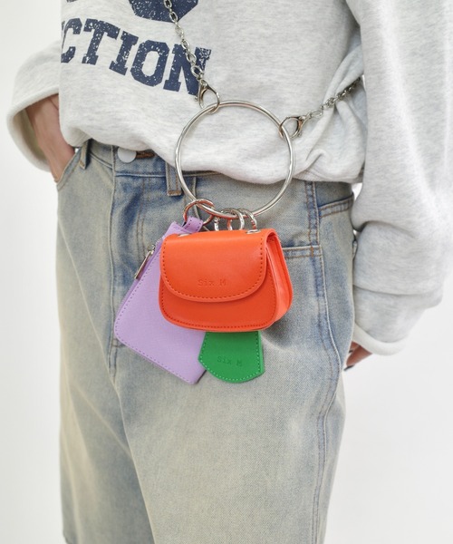 WHO'S WHO gallery（フーズフーギャラリー）の「【EC限定】(Six M/シックスエム) マルチMIXケース（トートバッグ・レディース・イエロー/オレンジ・FREE）」の2枚目の写真