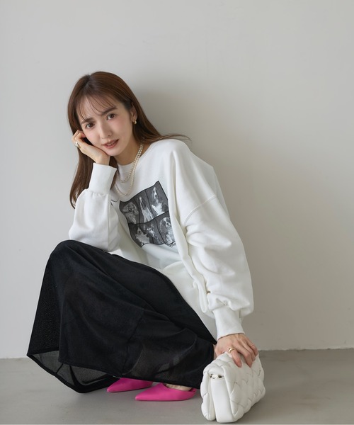 ZOZO限定】ドッグフォトプリントビッグスウェット（スウェット