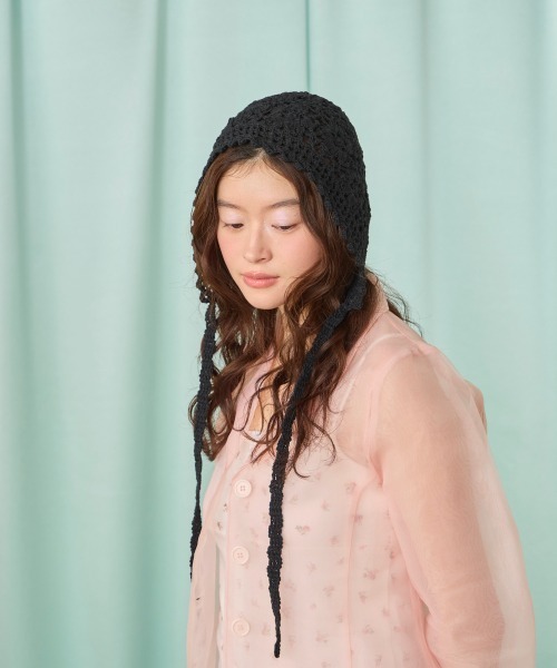 kaorinomori(カオリノモリ)の「kaorinomori フィーユボンネ ルメ / カオリノモリ(ハット・レディース・ブラック/スカイブルー/ホワイト/ピンク・FREE)」の7枚目の写真