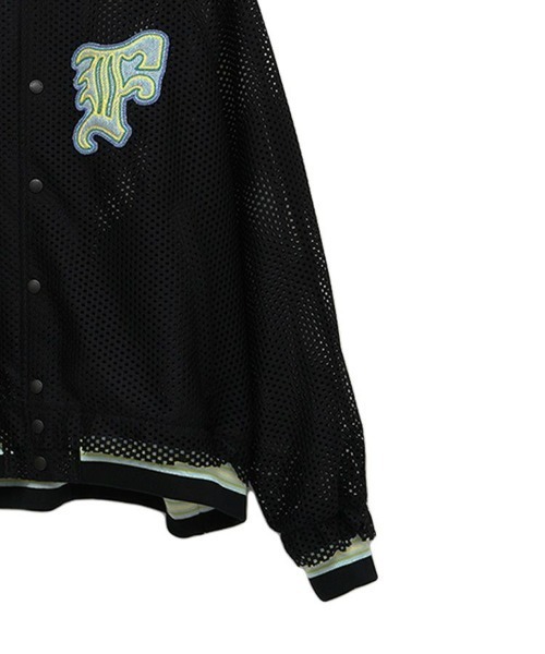 FACETASM（ファセッタズム）の「【FACETASM / ファセッタズム】MESH STADIUM JACKET / ブラック [NAT-JK-M08]（スタジャン・メンズ・ブラック・4）」の8枚目の写真