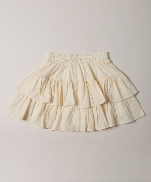 PHILLY（フィリー）の「【PHILLY】コットンレース2段フリルスカート（スカート・レディース・ブラック/アイボリー/ホワイト・FREE）」の19枚目の写真