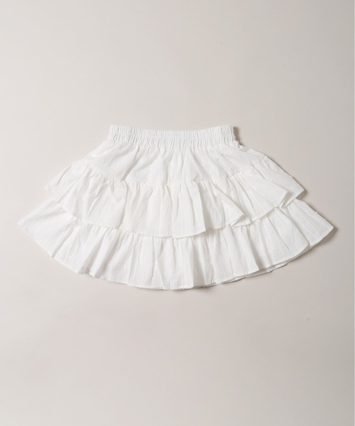 PHILLY（フィリー）の「【PHILLY】コットンレース2段フリルスカート（スカート・レディース・ブラック/アイボリー/ホワイト・FREE）」の21枚目の写真