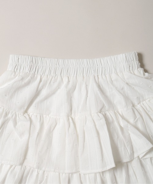 PHILLY（フィリー）の「【PHILLY】コットンレース2段フリルスカート（スカート・レディース・ブラック/アイボリー/ホワイト・FREE）」の22枚目の写真