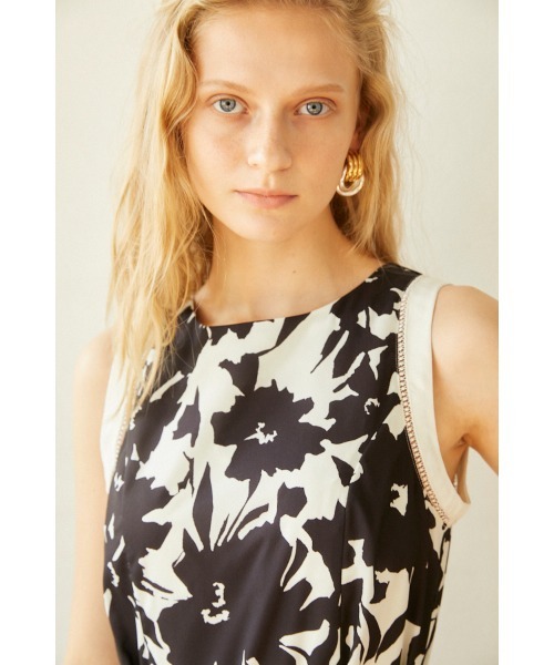 Estella.K（エステラケー）の「Elise Long Dress モノクロマティックプリントドレス（ワンピース・レディース・ラベンダー/ミント/ブラック・FREE）」の10枚目の写真