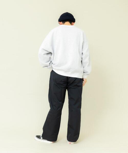 Wide Dad(ワイドダッド)の「Wide Dad SUPER WIDE SWEAT CREW-NECK(スウェット・メンズ・ライトグレー/ピンク・1/2)」の9枚目の写真