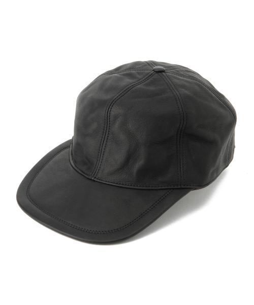 【希少】MOTO×BEAMS PLUS / 別注 レザー ベースボールキャップ BEAMS PLUS（ビームスプラス）の「MOTO×BEAMS PLUS / 別注 レザー