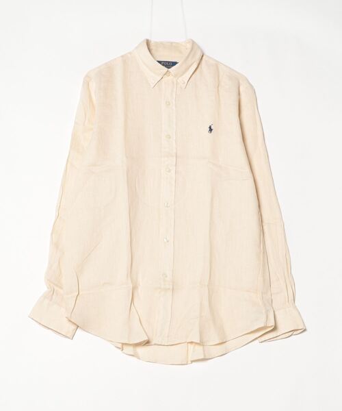 新品タグ付き　POLO ポロラルフローレン　リネン　フレンチ　シャツブラウス クラシック フィット リネン シャツ（シャツ/ブラウス）｜POLO